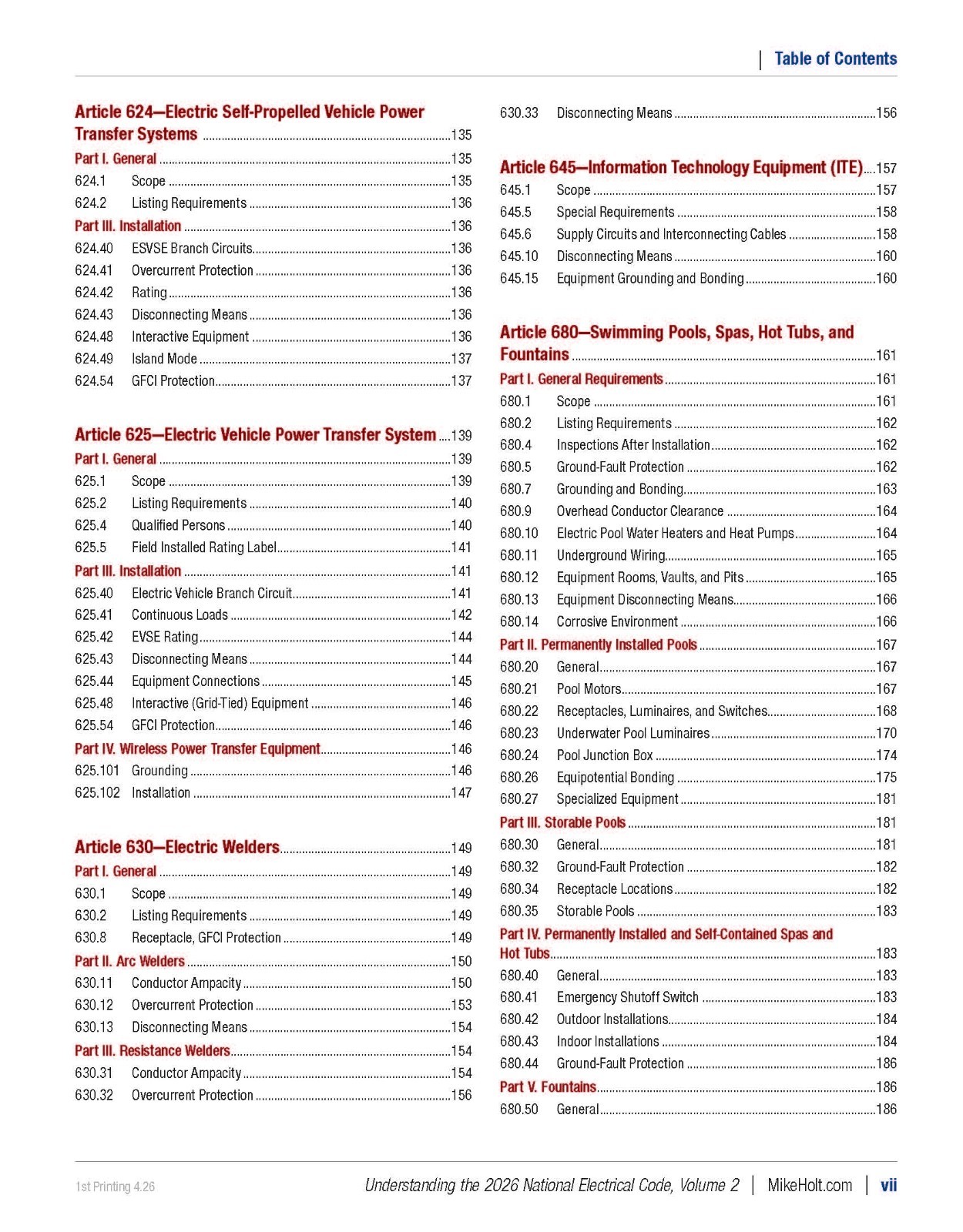 2026 Understanding the NEC, Volume 1 & 2 Textbook Set