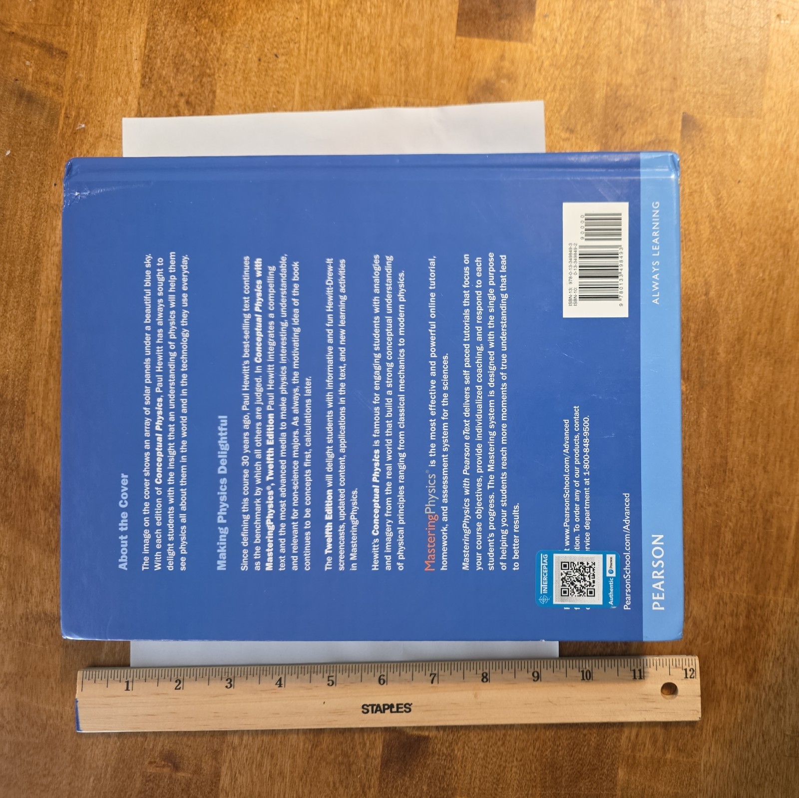 Conceptual Physics (12th Edition) – Hardcover By Hewitt, Paul G