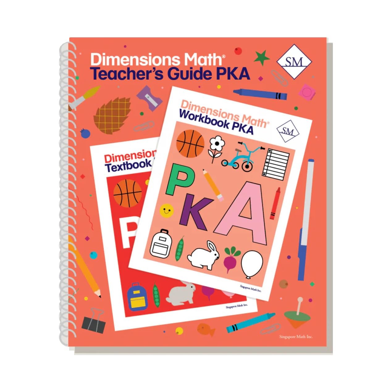 Dimensions Math Teacher’s Guide Pre-KA | Singapore Math Inc. [Spiral-bound]