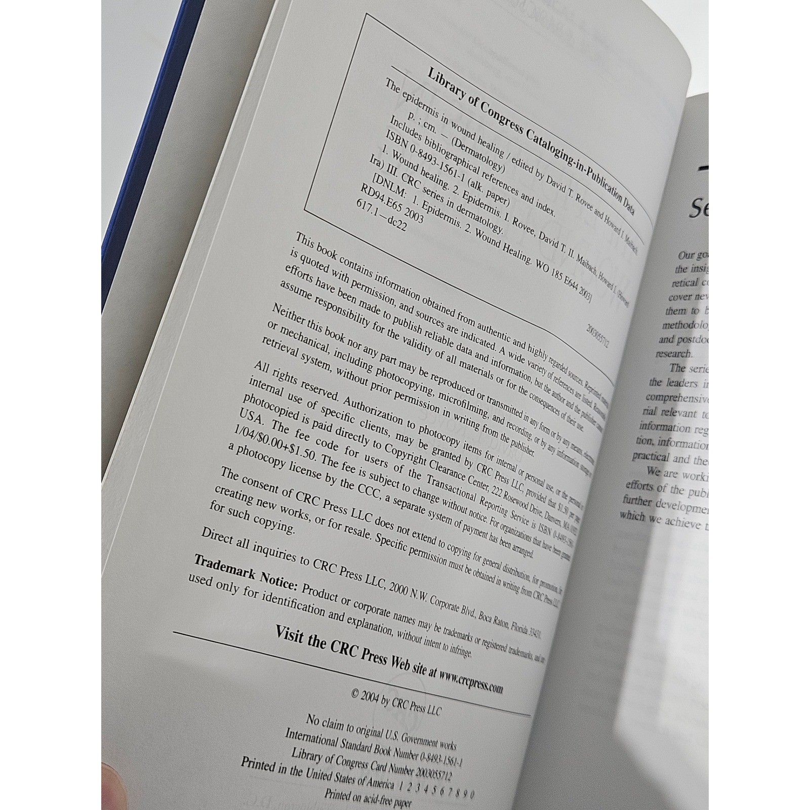 The Epidermis in Wound Healing Dermatology Clinical CRC Press Hardcover