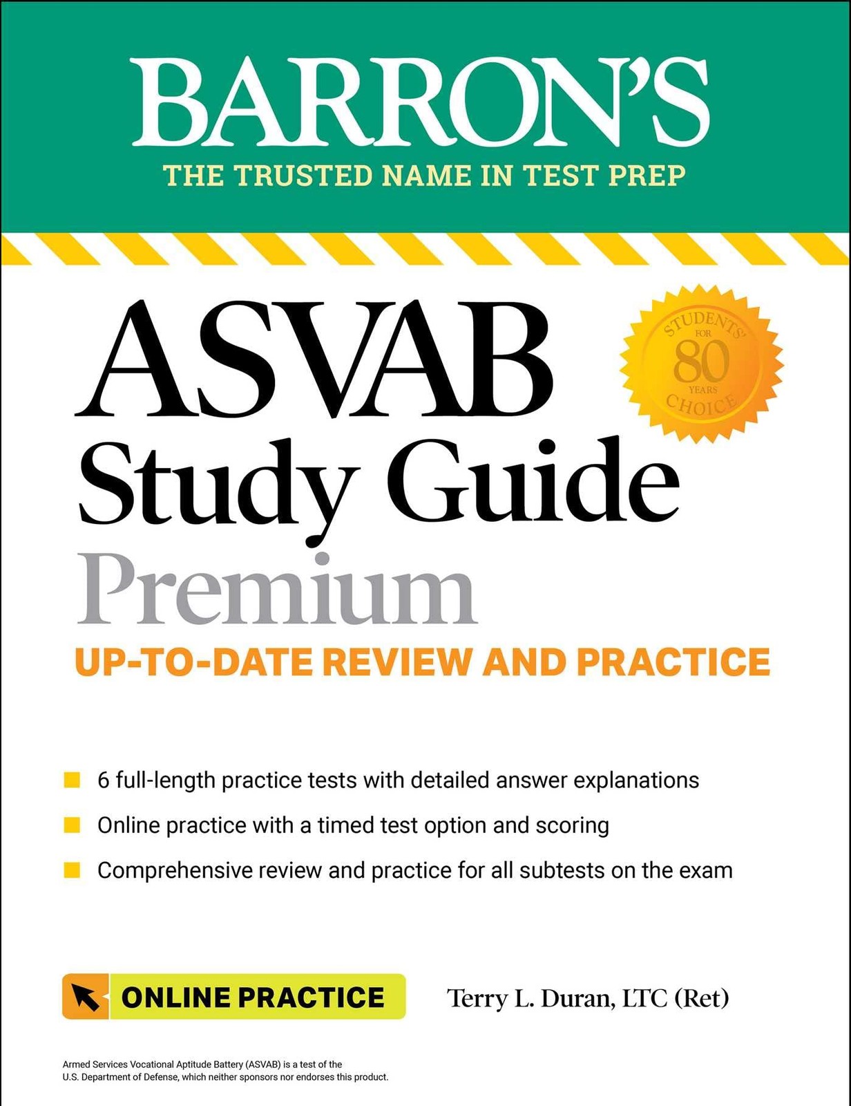 ASVAB Study Guide Premium: 6 Practice Tests + Comprehensive Review + Online …