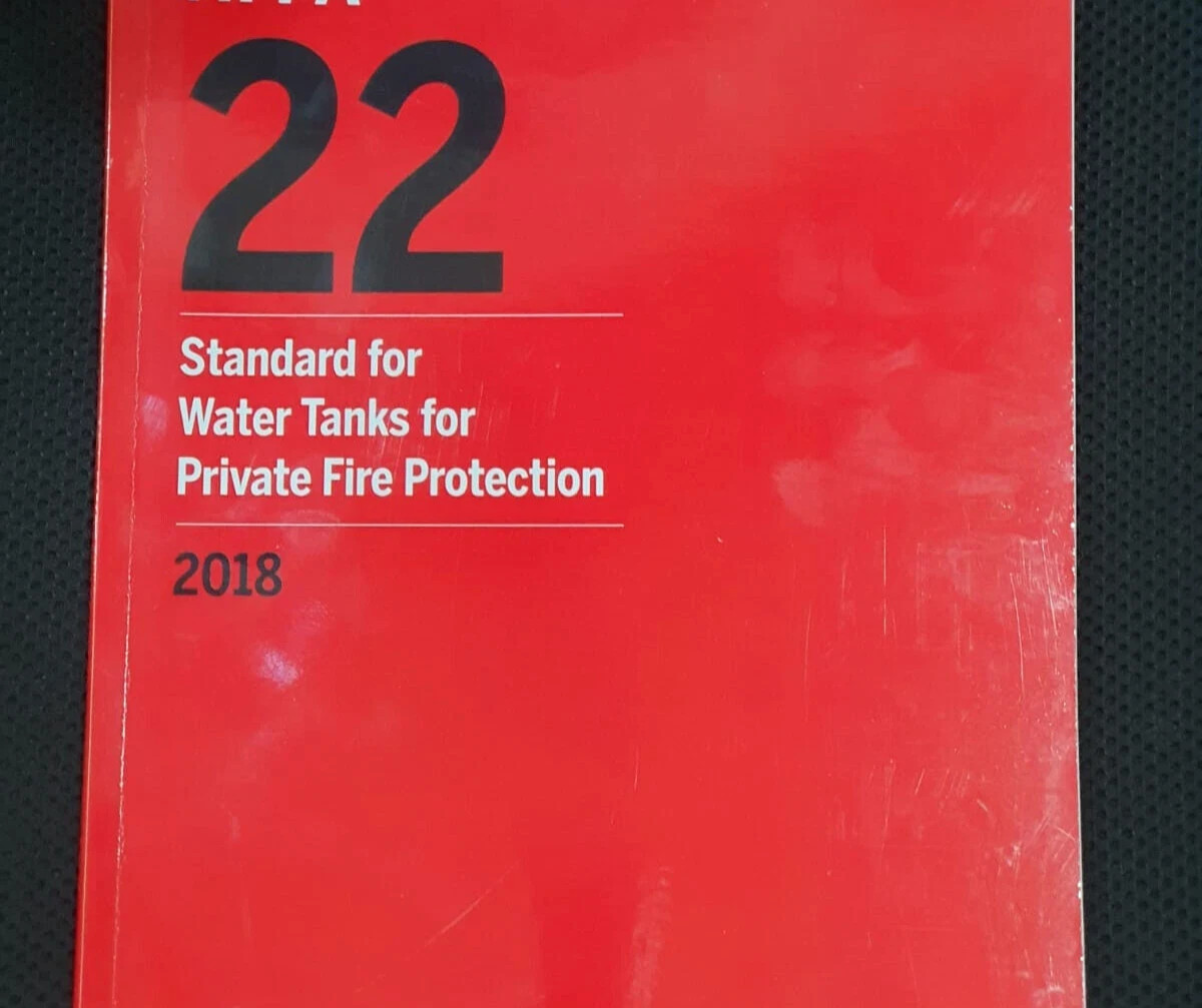 NFPA 22 Standard for Water Tanks for Private Fire Protection 2018 USA STOCK USPS