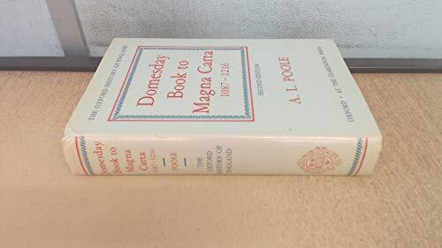 FROM DOMESDAY BOOK TO MAGNA CARTER 1087-1216 by Poole, Austin Lane. Hardback The