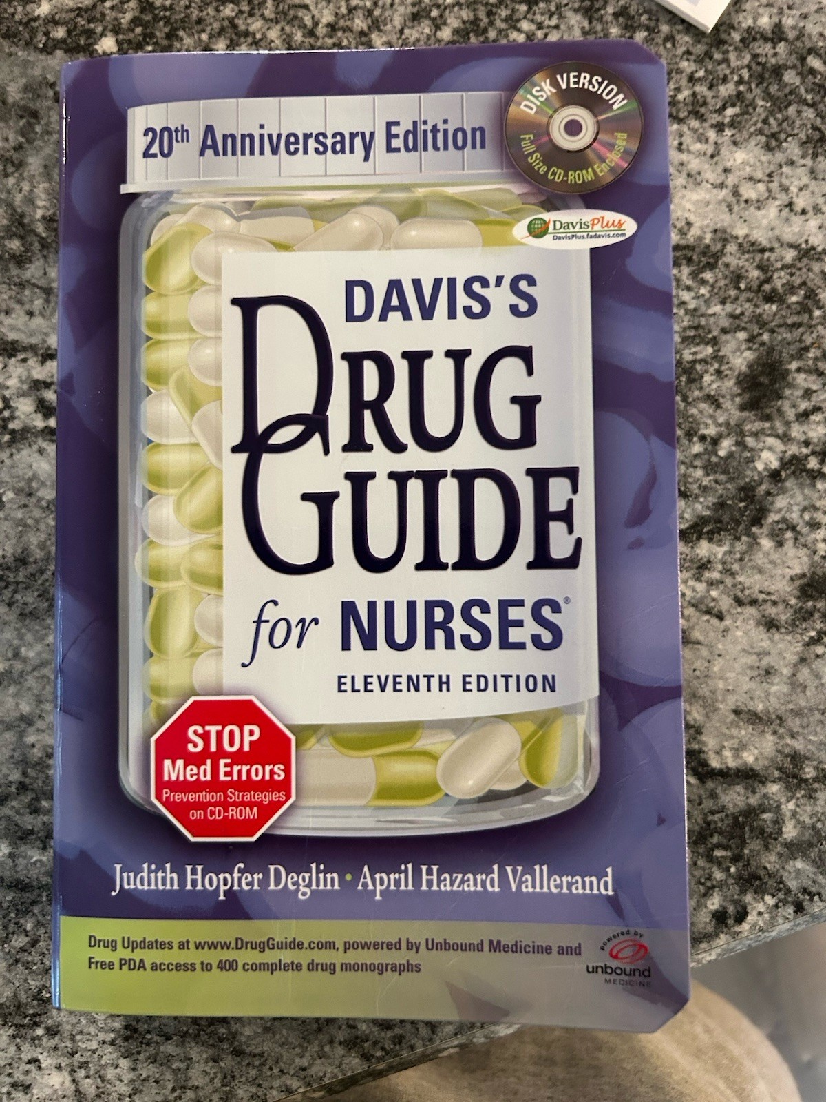 Davis’s Drug Guide for Nurses Eleventh Edition 2009 with CD PB 20th Anniversary