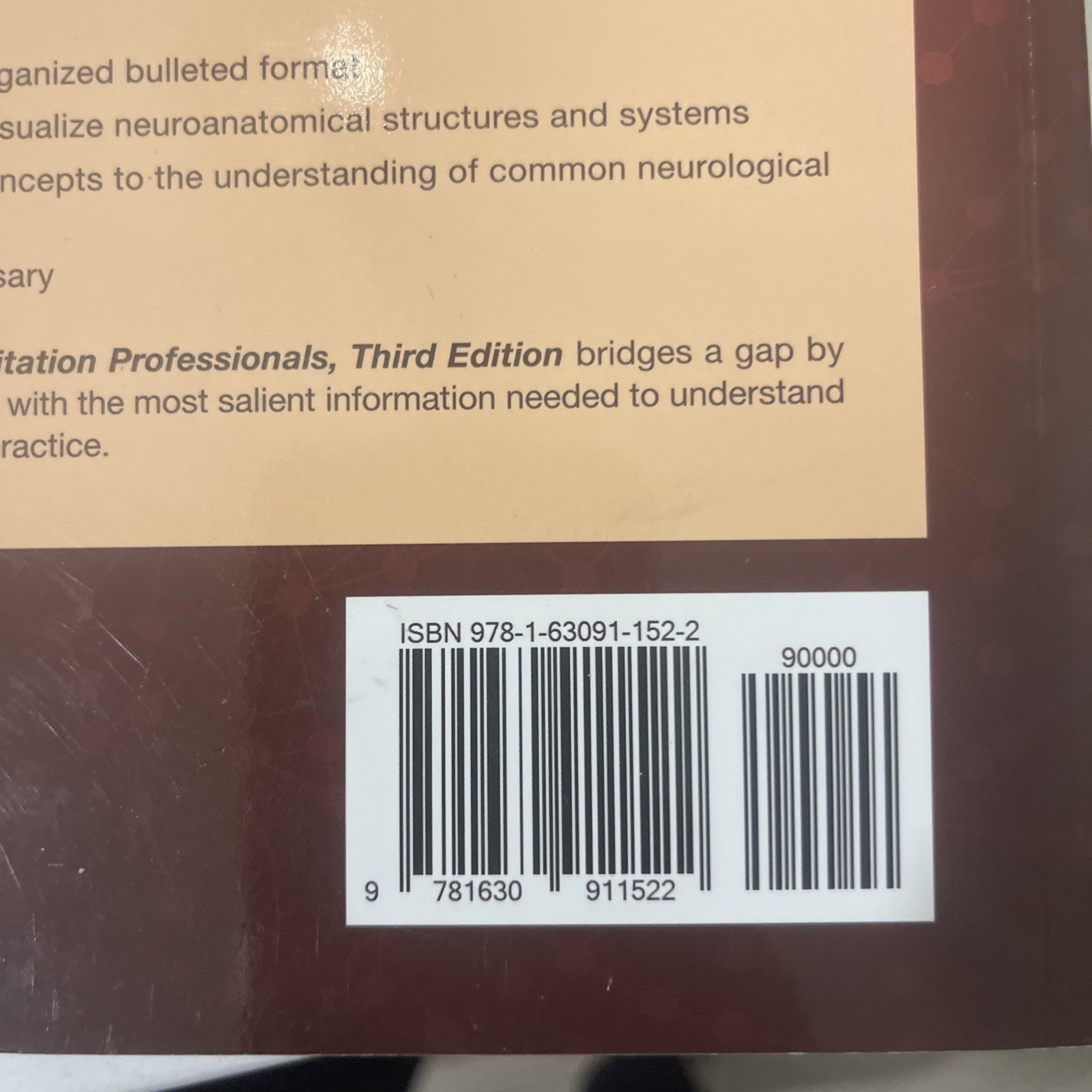 Third edition of Quick Reference Neuroscience Rehabilitation Professionals New