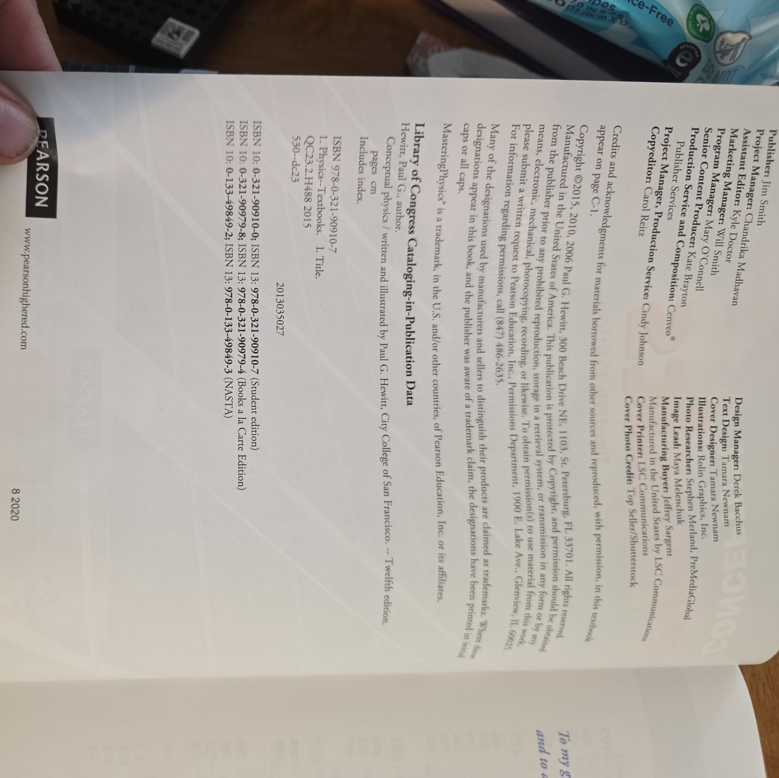 Conceptual Physics (12th Edition) – Hardcover By Hewitt, Paul G