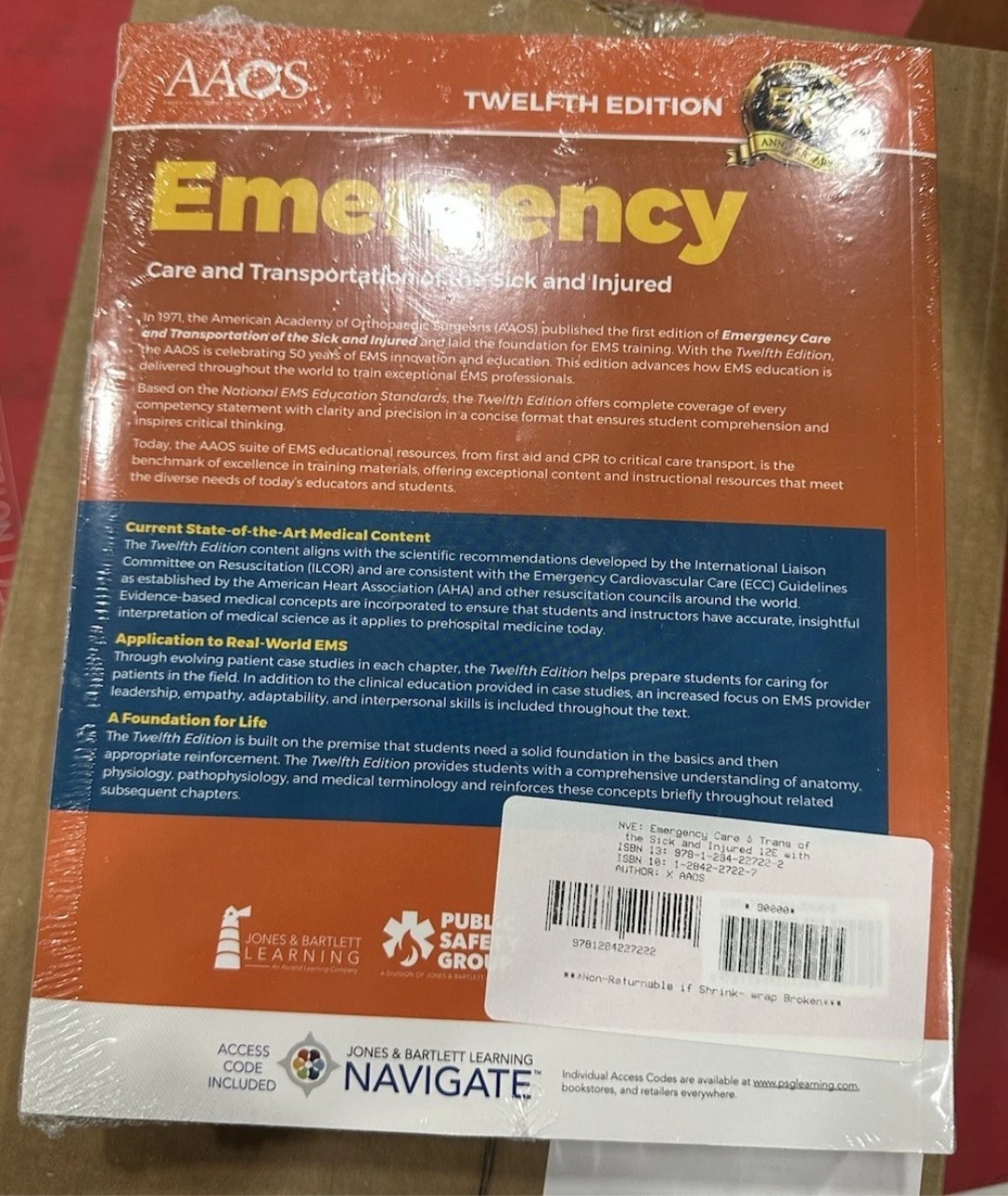 Emergency Care and Transportation of the Sick and Injured Essentials Package 12E