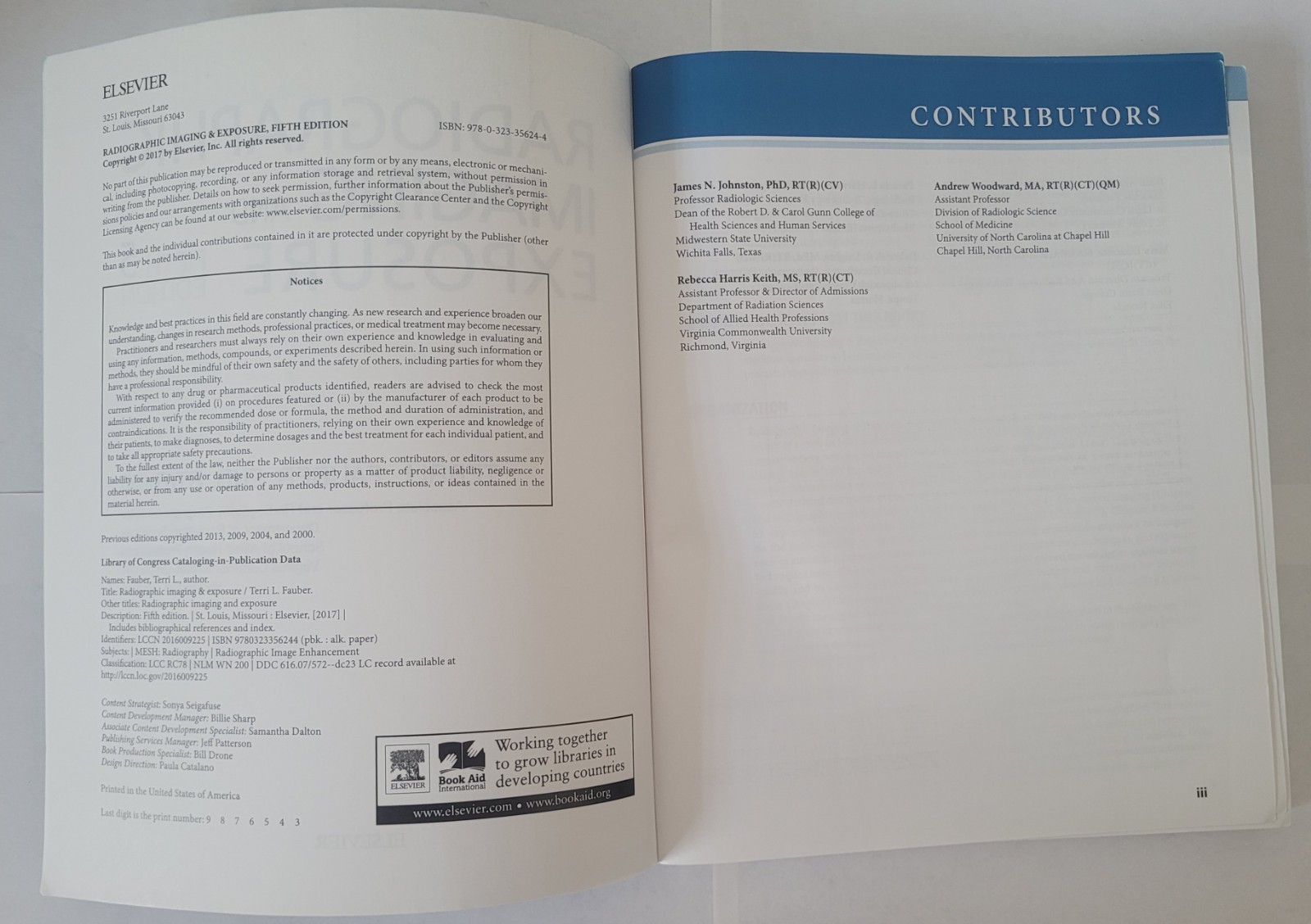 Radiographic Imaging and Exposure Terri L. Fauber 5th Edition