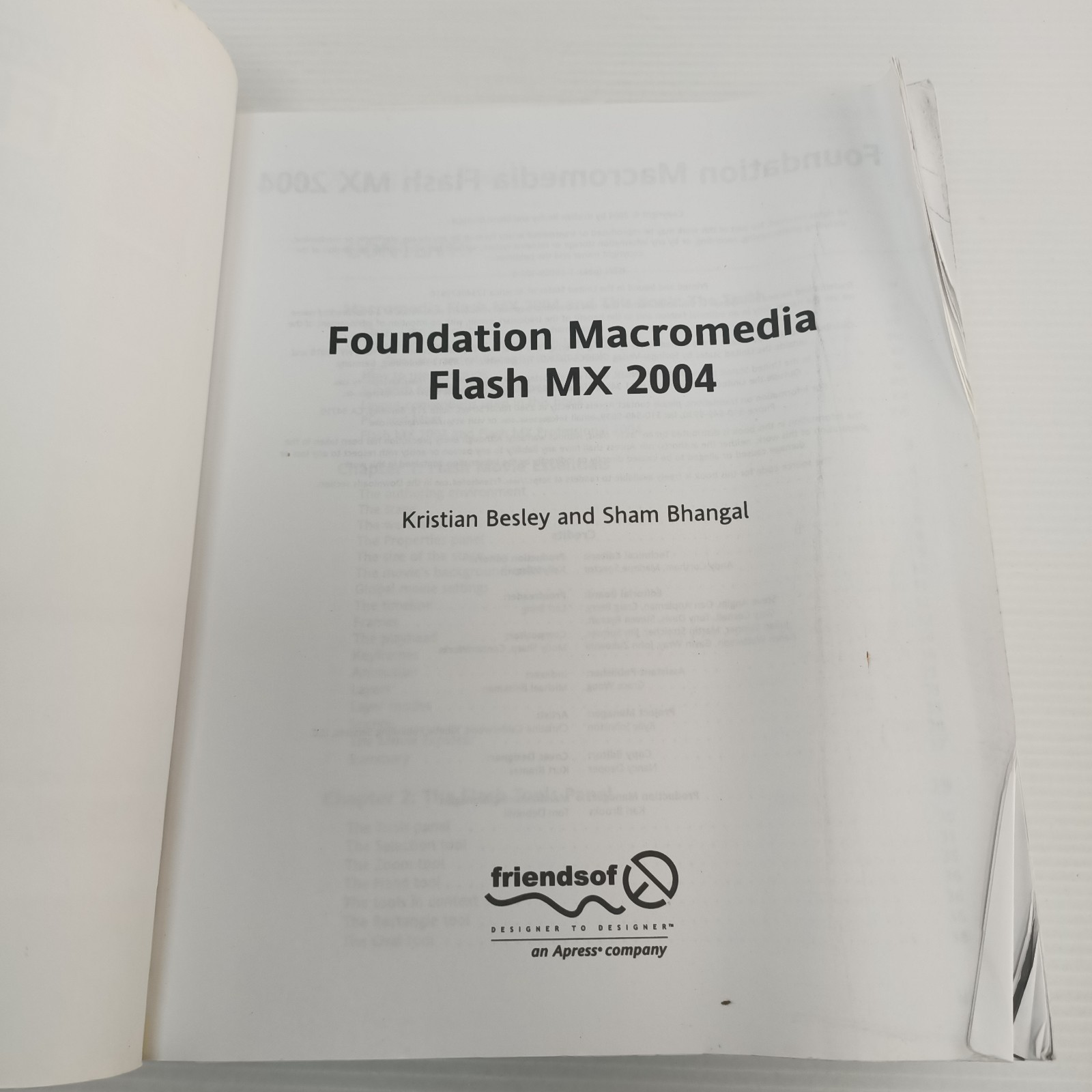 Foundation Macromedia Flash MX 2004 Textbook Besley & Bhangal Paperback Book