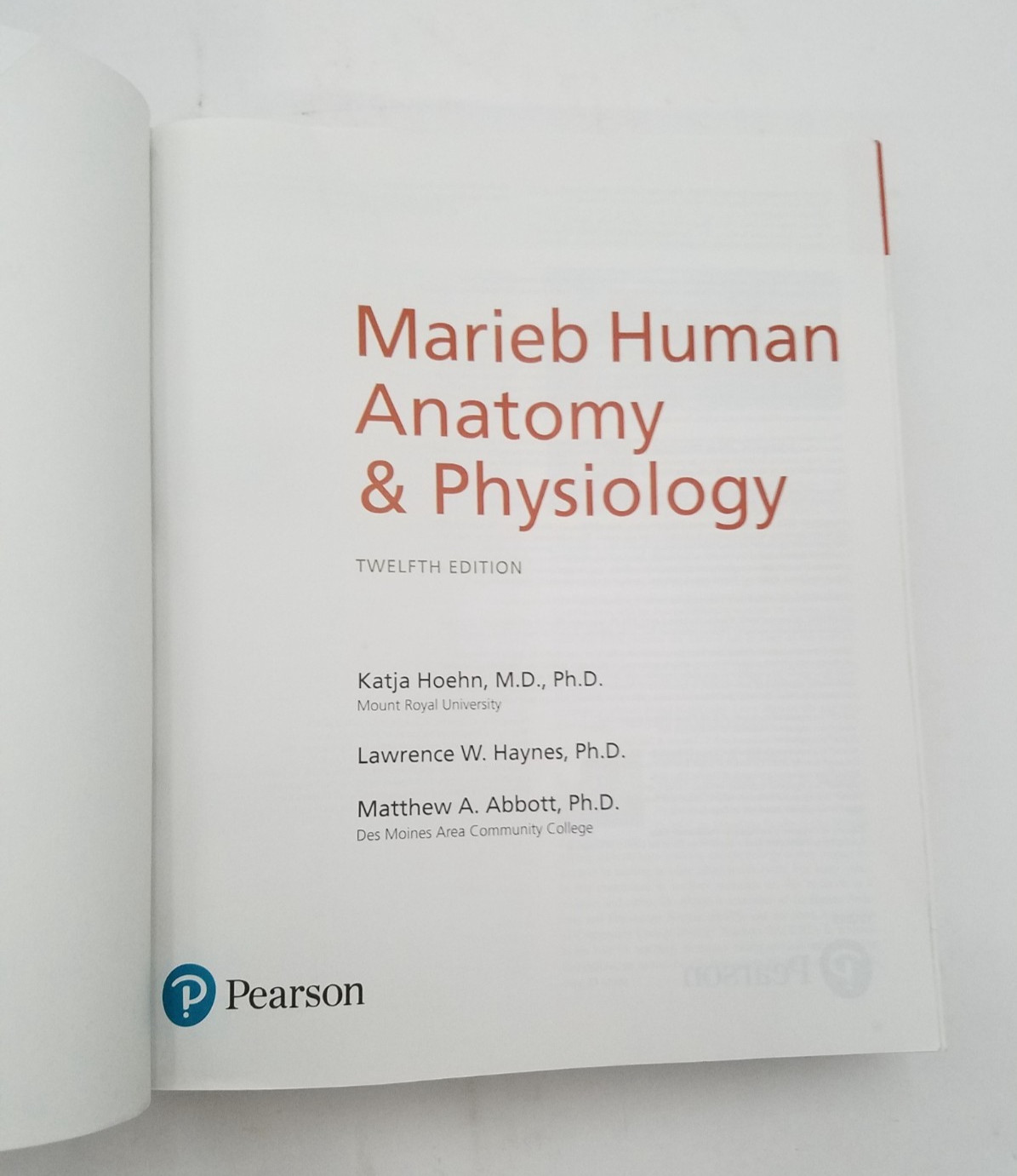 Marieb Human Anatomy & Physiology 12th Ed 2025 Ed – 9780138242732