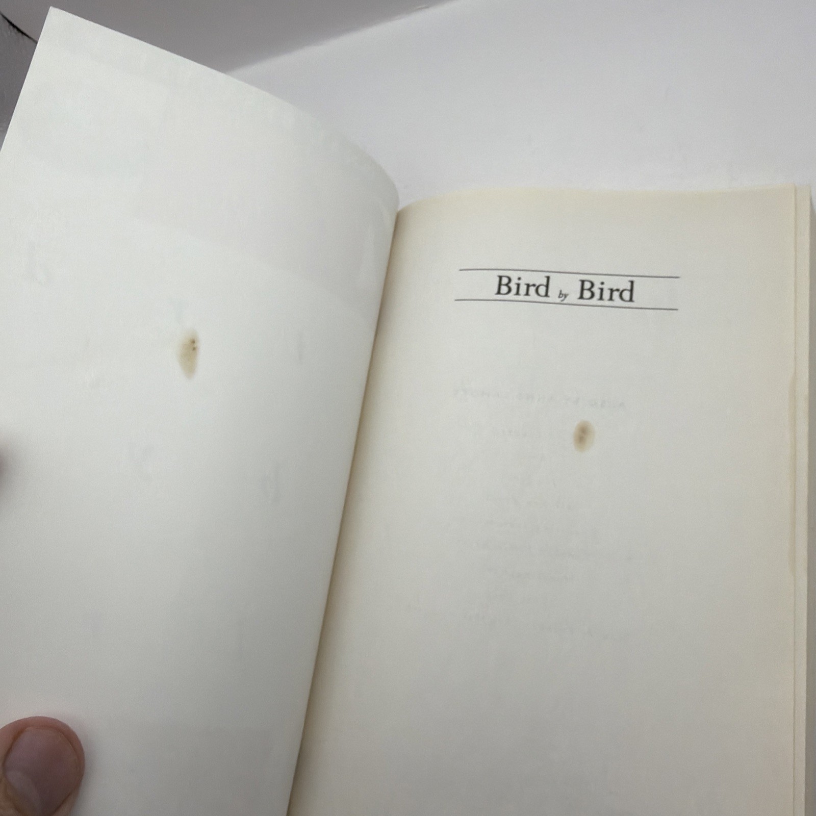 Bird by Bird : Some Instructions on Writing and Life by Anne Lamott (1995, Trade