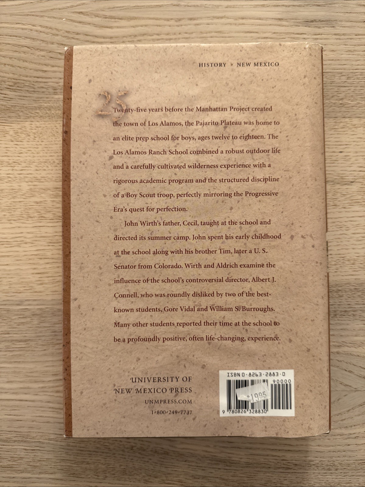Los Alamos: The Ranch School Years, 1917-1943 by Wirth & Aldrich HC DJ