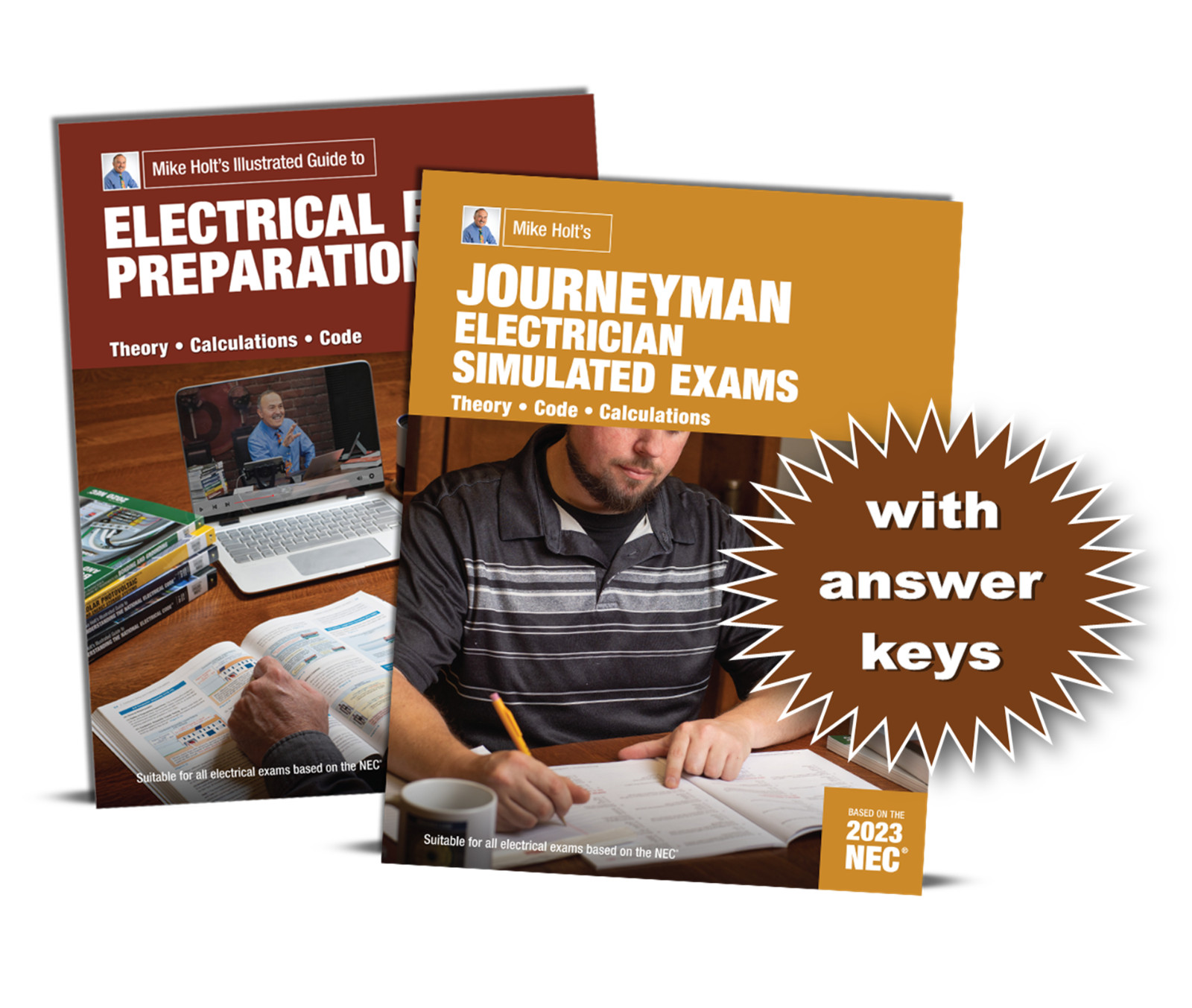 Mike Holt 2023 Electrical Exam Preparation with Journeyman Exam & Answer Keys