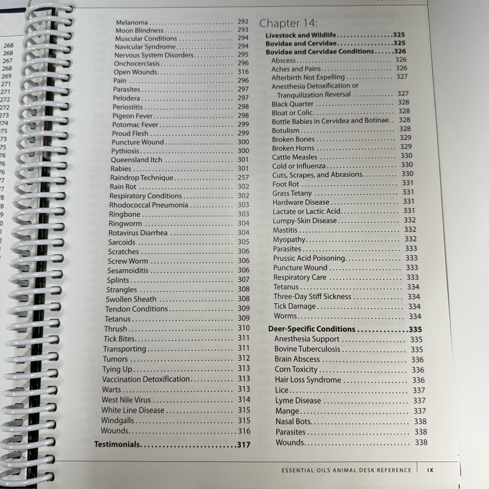1st Edition Essential Oils Animal Desk Reference EODR Spiral Bound Text Book HTF
