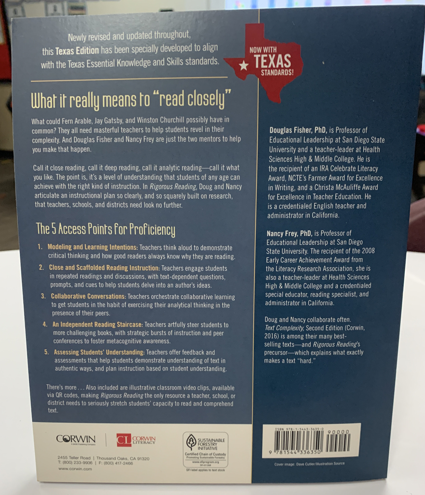 Corwin Literacy Ser.: Rigorous Reading, Texas Edition : 5 Access Points for…
