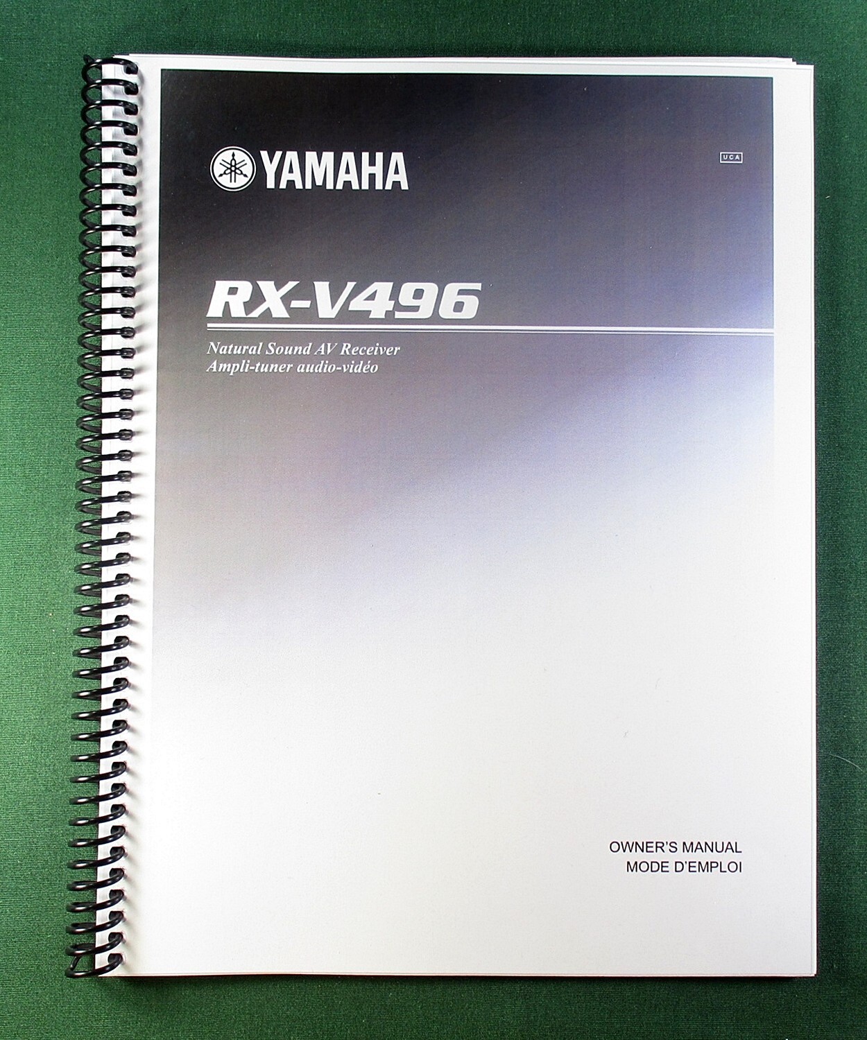 Yamaha RX-V496 Instruction Manual: 63 Pages & Protective Covers!