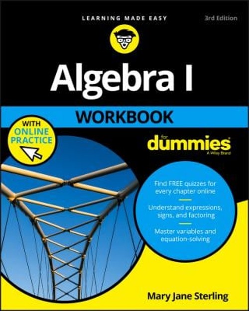 Algebra I Workbook For Dummies Paperback Mary Jane Sterling