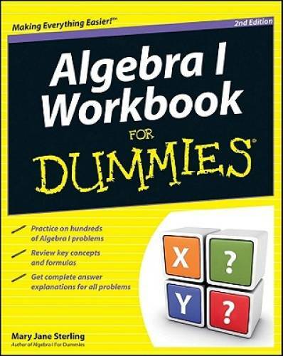 Algebra I Workbook For Dummies – Paperback By Sterling, Mary Jane – GOOD